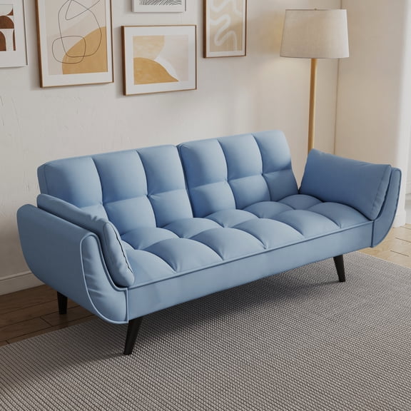 57 - inch, Blue Color - Sofa Bed with Well - distributed Stitching - Studio Environment - Better Casual Living