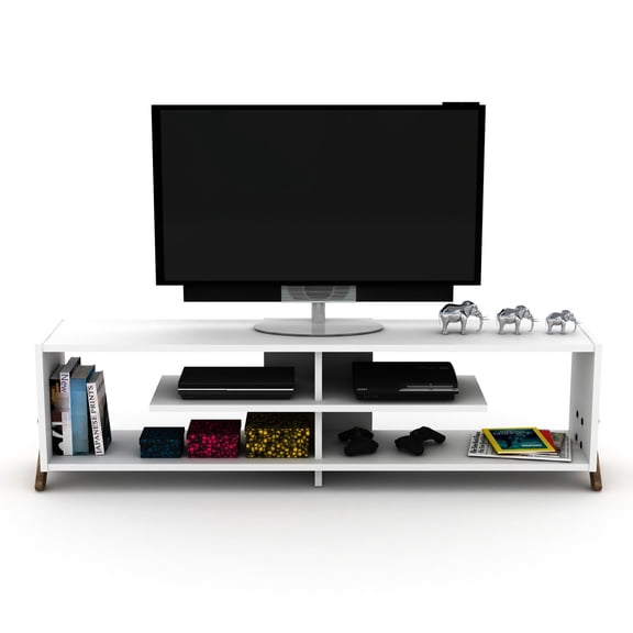 57-inch Widthwise - Mid Century Design - Man Cave - Cool and Functional Entertainment Base