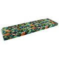thumbnail image 1 of 57 x 19 in. Patterned Outdoor Spun Polyester Bench Cushion, Tucuman Ebony, 1 of 1