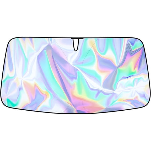 57"x31" Universal Car Windshield Sun Shade - Reflective Heat Shield with Stainless Steel Frame | Foldable Sun Protector for Cars & SUVs | 30°F Temperature Reduction