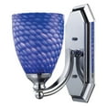 thumbnail image 1 of 570-1C-S-LED-Elk Home-Mix-N-Match - 1 Light Bath Vanity In Bohemian Style-10 Inches Tall and 5 Inches Wide-Polished Chrome Finish-Sapphire Glass, 1 of 4
