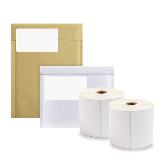 White Thermal Transfer Labels XL, 1 in Core Desktop compatible, 5700 Count, 4 x 6 in