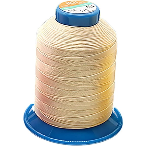 5700 Yards Thread for Sewing:Embroidery Thread for Daily Sewing,Sewing Threads for Sewing Machine,Heavy Duty Sewing Thread High Gloss, High Strength, Not Easy to Break (Beige, 1143m/210D)