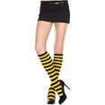 thumbnail image 1 of 5701-BLACK-YELLOW Acrylic Wide Stripes Knee High Socks, Black & Yellow, 1 of 1