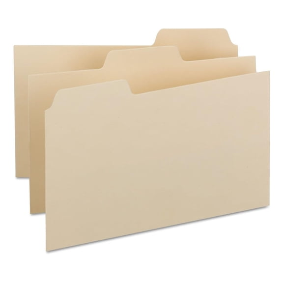 57030 Self-Tab Card Blank 1/3 Tab Manila 8 x 5 100/Box