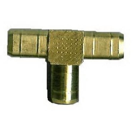 57064-04 0.25 in. I.D. Brass Hose Barb Tee