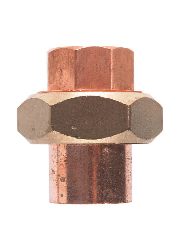 Lead-Free Copper Sweat Union Fitting, 1 Inch Diameter