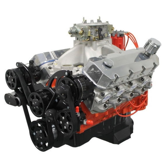 572 CI ProSeries Stroker Crate Engine | Big Block GM Style | BBC | Deluxe Dressed w/ Pulleys - Black