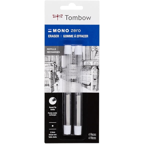 57316 Mono Zero Eraser Refills, Round 2.m, 2-Pack