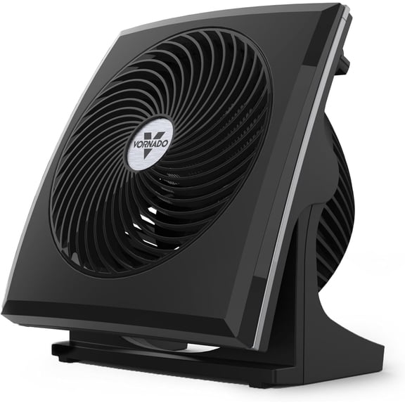 573T Small Room Air Circulator Fan with Pivoting Head, Easy Clean Removable Grille, 3 Speed Settings, Black