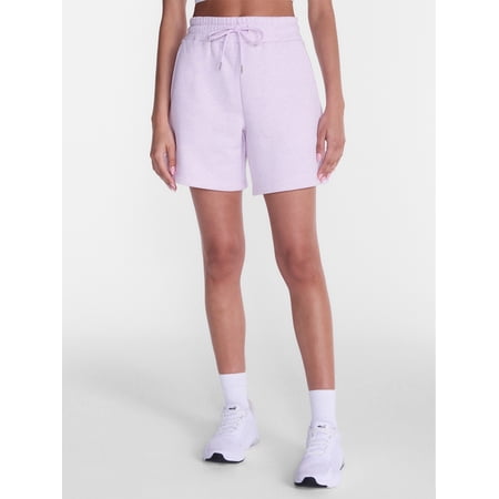 Athletic Works Women's Pull On Fleece Shorts, 6" Inseam, Sizes XS-XXXL