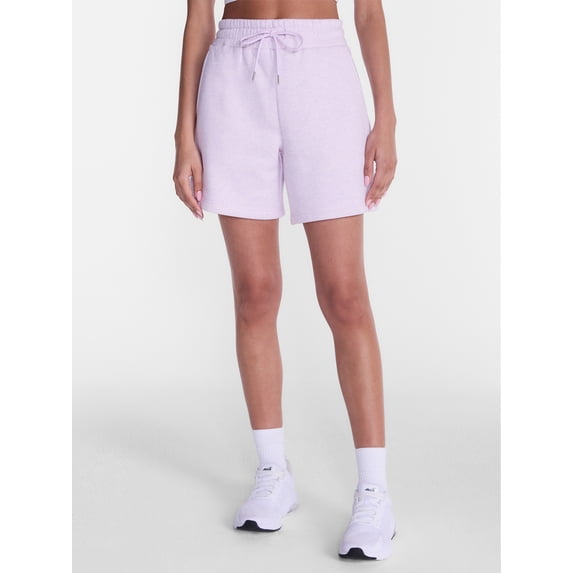 Athletic Works Women's Pull On Fleece Shorts, 6" Inseam, Sizes XS-XXXL