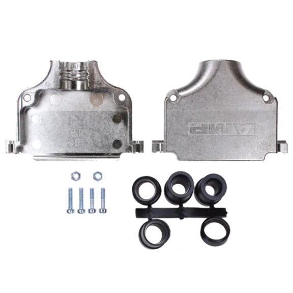5748676-5 Backshell Connector 50 Position Two Piece Silver 180 Shielded