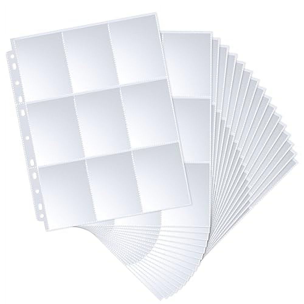 576 Pockets Baseball Card Sleeves, Fabmaker Double Side Trading Card