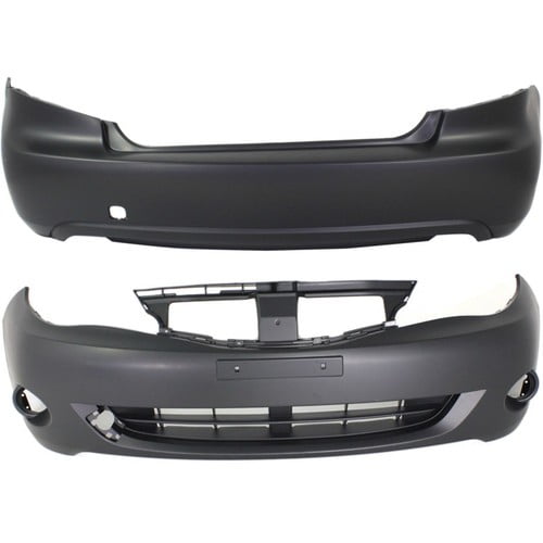57704FG001, 57704FG031 New Set of 2 Bumper Covers Fascias Front & Rear Pair