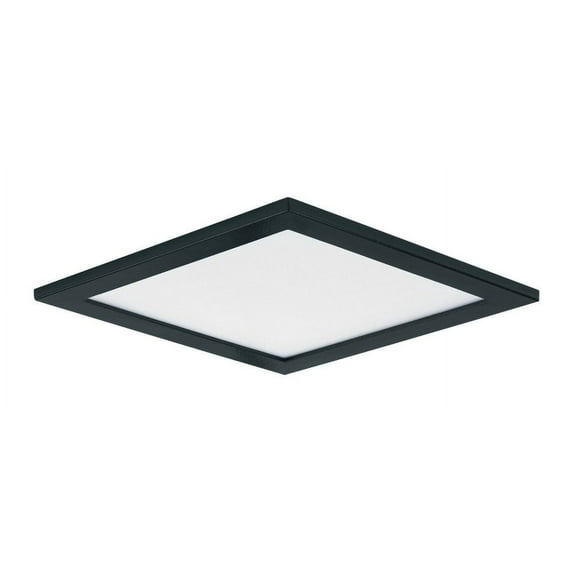 57722WTBK-Maxim Lighting-Wafer-15W 1 LED Square Wall Flush Mount in Contemporary style-6.25 Inches wide by 0.5 inches high