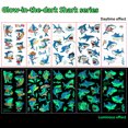 thumbnail image 1 of 57PCS Luminous Tattoos For Kids, Shark Temporary Tattoo Stickers, Glow In The Dark Tattoos for Boys and Girls, Shark Fake Tattoos More Party Makeup Gifts 5 Sheets, 1 of 7