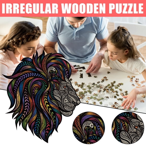 57Pc Wooden Puzzle Building Blocks Set Educational Toy For Kids And Adults Family Leisure Game