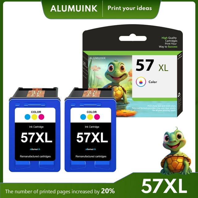 57XL 2 Pack Replacement for HP Ink Cartridges for OfficeJet 450 5145