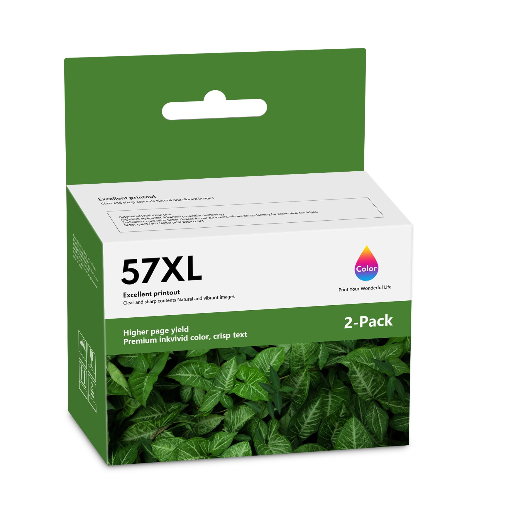 57XL Ink Cartridge 2 Pack Replacement for HP OfficeJet 450 5145 5150