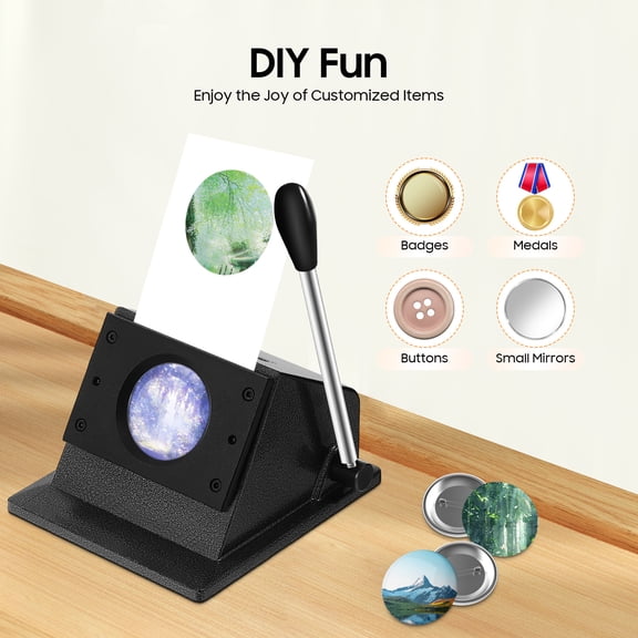 57mm Round Punch Die Cutter, Paper Badge Card Cutting Mold for DIY Badge Making Craft Supplies