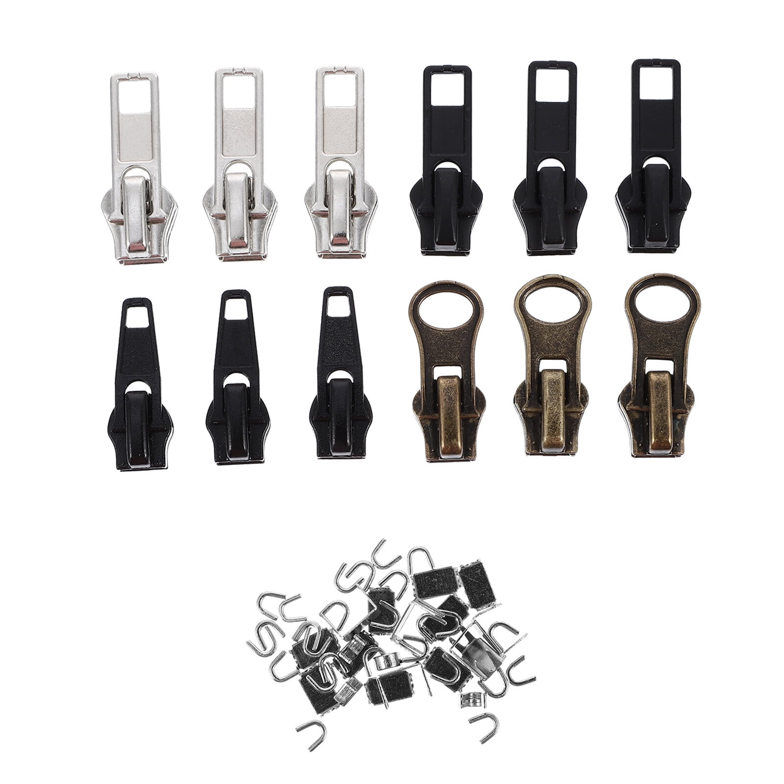 57pcs Metal Bag Zipper Heads Luggage Zipper Heads Clothing Zipper