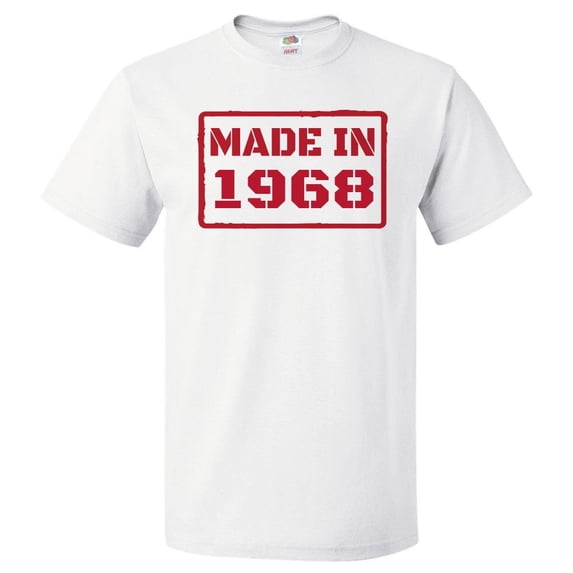 58th Birthday Gift For 58 Year Old Made In 1968 T Shirt