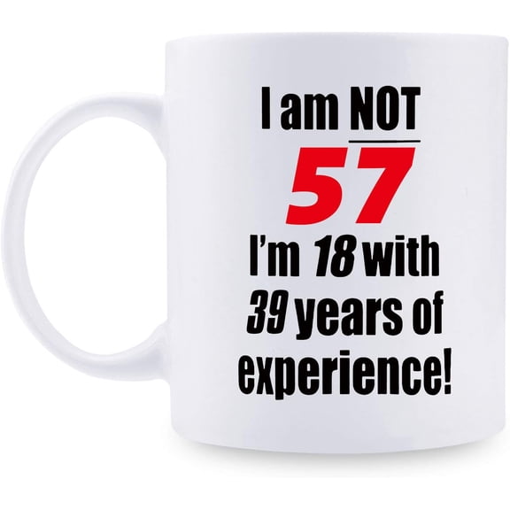 57th Birthday Gifts for Men - 1962 Birthday Gifts for Men, 57 Years Old Birthday Gifts Coffee Mug for Dad, Husband, Friend, Brother, Him, Colleague, Coworker - 11oz