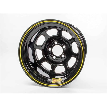 58-105040 58 Series Rolled Wheel - Black - 15 x 10 in. - 5 x 5 in. Bolt Circle - 5 in. Back Spacing - 21 lbs