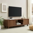 thumbnail image 1 of Manor Park Mid-Century Modern 2-Door Reeded TV Stand for TVs up to 65”, Mocha, 1 of 12