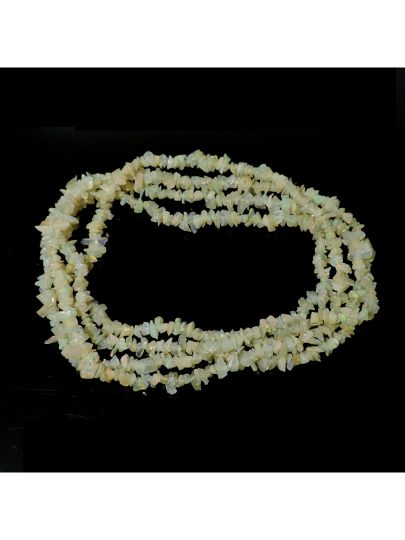 58.30Cts Natural Finest Fire Ethiopian Welo Opals Rough 18 Inch Necklace