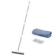 58.46" Adjustable Handle Pet Hair Rubber Broom for Fur Removal, Pet Hair Sweeper for Floors and Carpets