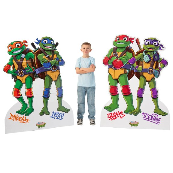 58"  60" Teenage Mutant Ninja Turtles Character Cardboard Cutout Stand-Ups  2 Pc.