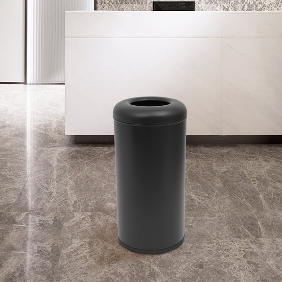 58.6L/15.48Gal Cylindrical,Open-Top Rubbish Bin,Industrial Waste Container,Commercial Trash Can