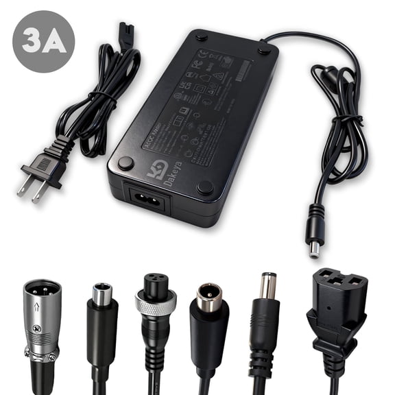 58.8V 3A Charger with 7 in 1 Plugs Output Heads, for 52V Li-ion Battery, Replacement for Electric bicycle