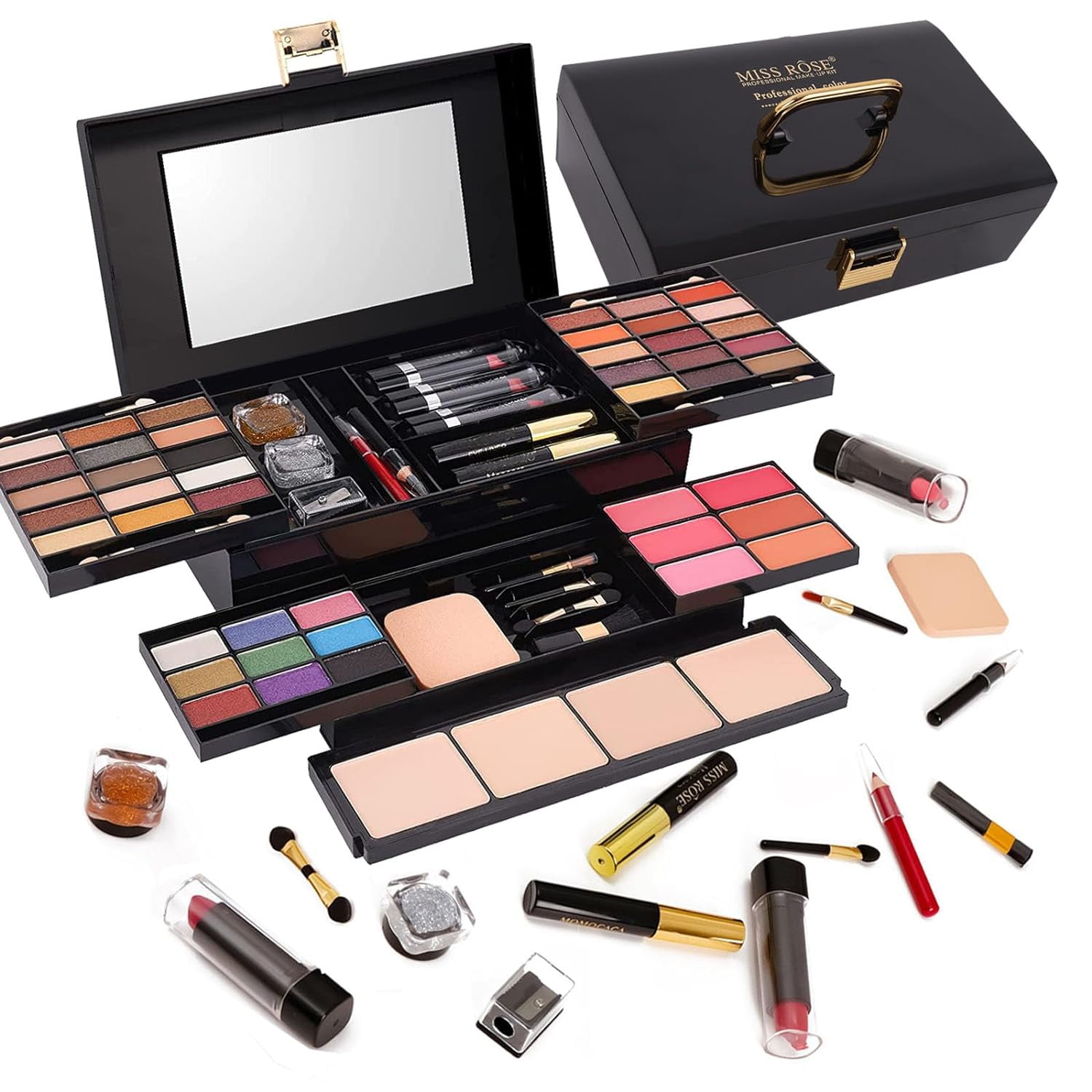 Kit De Maquillaje Profesional Para Mujeres Todo En 1 Estuche Plegable 58  Colores