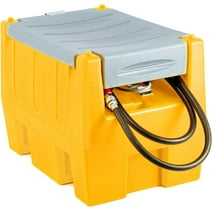 58 Gallon Portable Fuel Transfer Tank for Diesel & Gasoline with 12V Electric Fuel Transfer Pump, Flow Rate 20 GPM, 13FT Conveying Hose for Gasoline & Diesel Transportation
