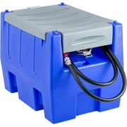 58 Gallon Portable Fuel Transfer Tank for Diesel & Gasoline with Flow Rate 20 GPM, 13FT Conveying Hose for Gasoline & Diesel Transportation