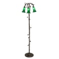 thumbnail image 1 of 58" High Green Tiffany Pond Lily 3 Light Floor Lamp, 1 of 7