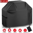 thumbnail image 1 of 58 Inch BBQ Grill Cover for Outdoor Grill, Waterproof Heavy-Duty Barbecue Gas Grill Cover for 3-5 Burner Barbecue Grill,Black, 1 of 7