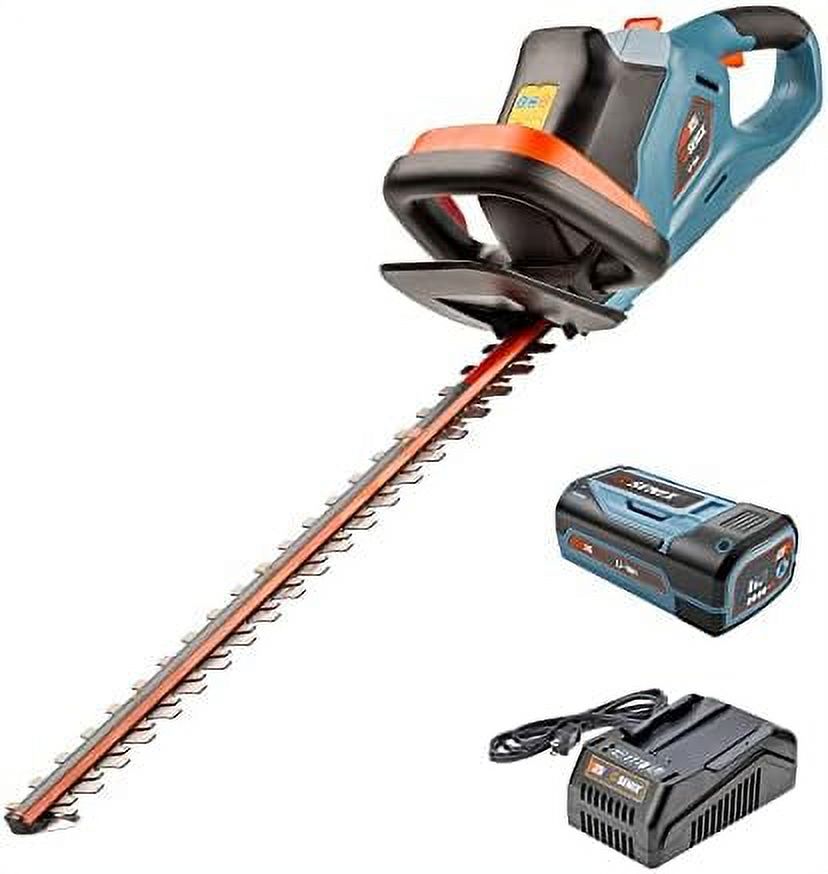 58 Max* 22Inch Cordless Brushless Hedge Trimmer, Dual Action Blades, 2