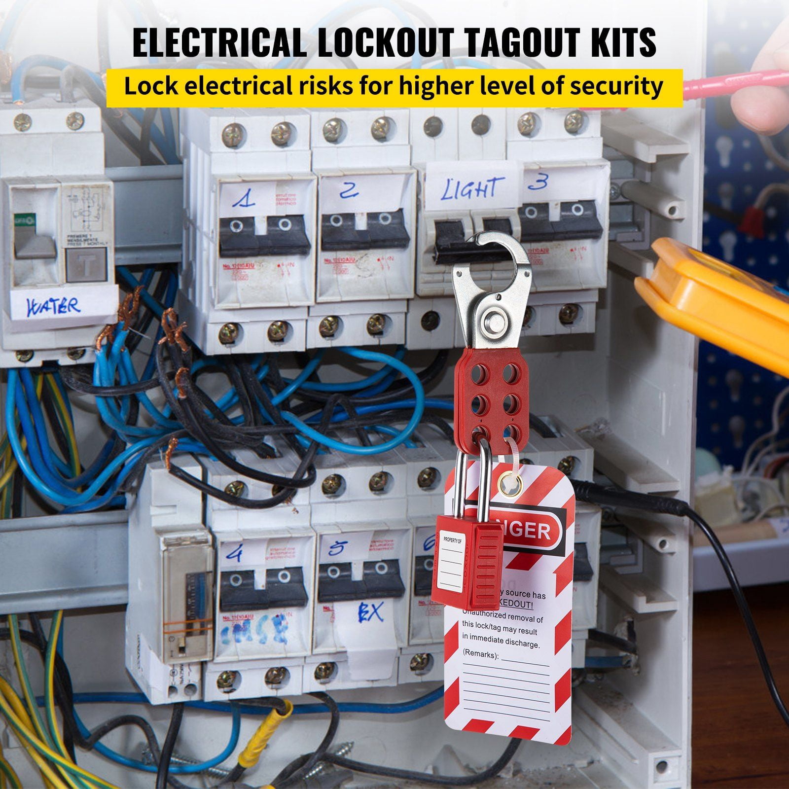 58 PCS Lockout Tagout Kits,Electrical Safety Loto Kit Includes Padlocks ...