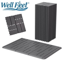 Plastic Interlocking Deck Tiles for Poolside Balcony Backyard, 44 Pack ...