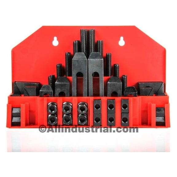 58 Pc Pro-Series 7/16" T-Slot Clamping Kit Bridgeport Mill Set Up Set 3/8-16