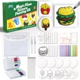 thumbnail image 1 of 58 Pcs Magic Foam Texture Painting Kit, Magic Puffy Paint Kit–32 Pcs Foam Texture Paper, 12 Acrylic Markers, Magical 3D Effect Texture DIY Painting Set, Great Gifts for Kids Ages 3–8, 1 of 7