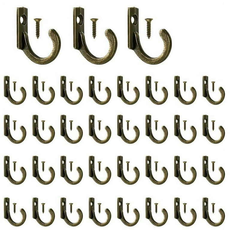 58 Pieces Wall Mounted Hook, Small Coat Hooks, Single Hanger for