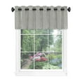 thumbnail image 1 of 58" Rod Pocket Panel with Attached Valance All-In-One Neutral Texture Home Curtains for Elegance, Grey, 1 of 3