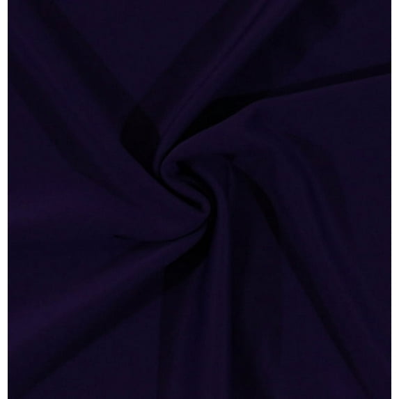 58" Scuba Knit Purple Poly/Spandex Stretch Fabric By the Yard (9899V-1N-PURPLE)
