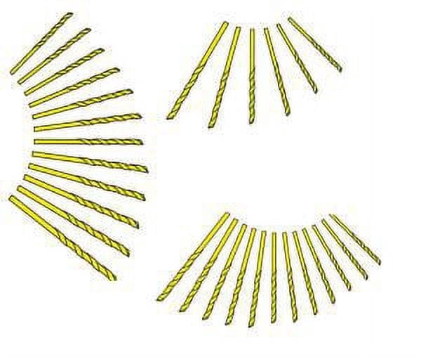 Excel Blades Drill Bits #58 – 12 Piece Carbon Steel Twist Drill Set, 0.0420 IN / 1.067 MM