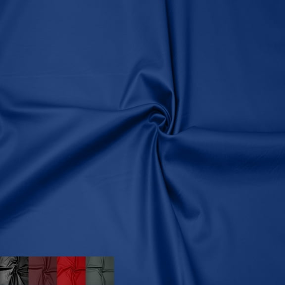 58" Wide Polyester Spandex Leatherette Fabric by The Yard-185GSM, Lightweight - Anti Wrinkle & 4-Way Stretch Best for Skirts,Jackets, Clothing, Upholstery & DIY-Denim